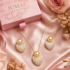 Pearl Radiance Shell Anti-Tarnish Necklace Set