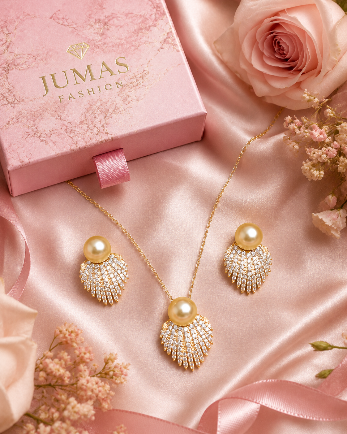 pearl-radiance-shell-antitarnish-necklace-set-2