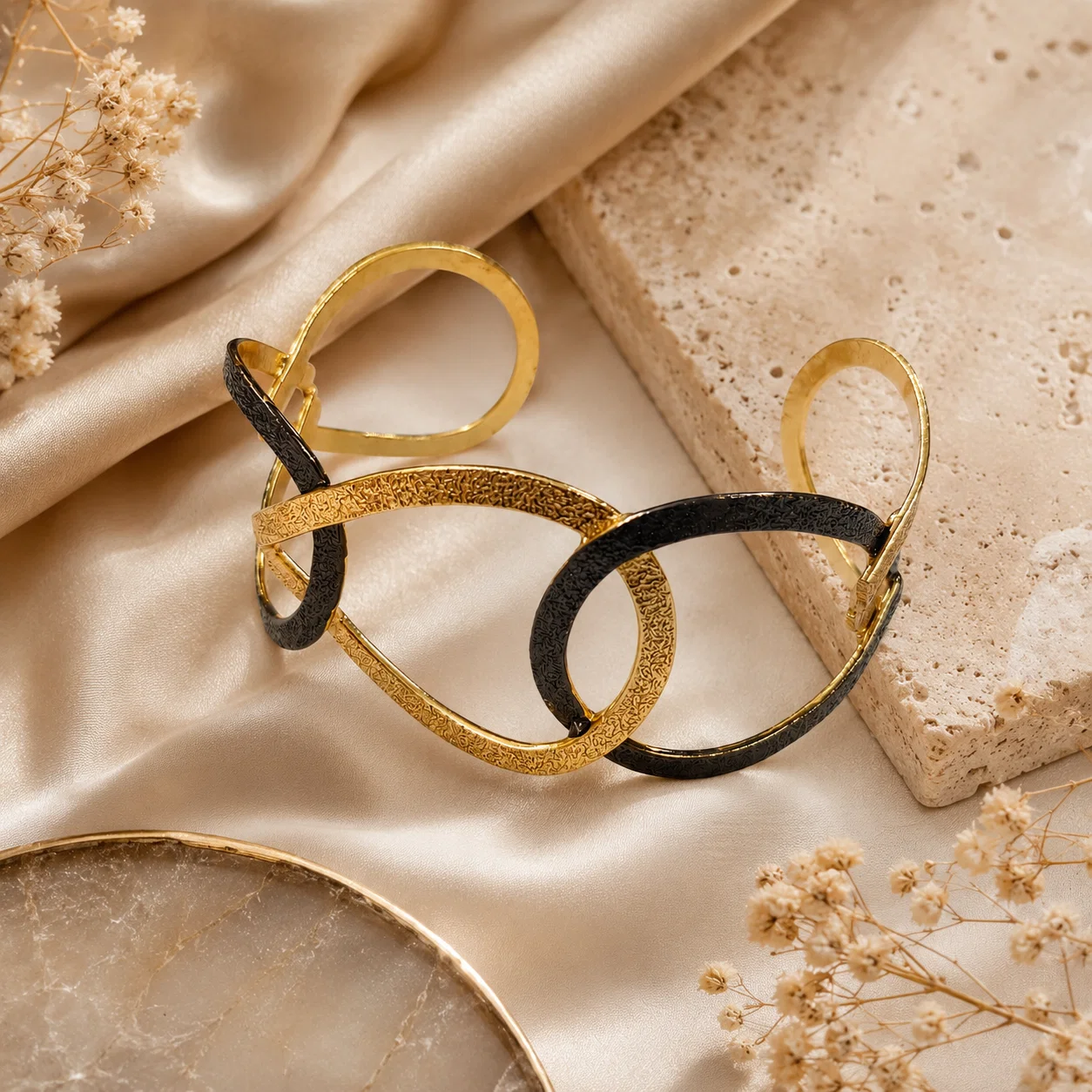 noir-orbit-antitarnish-brass-cuff-bracelet