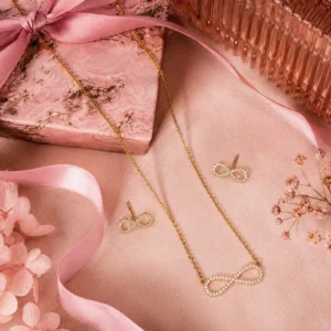 Forever Grace Infinity Anti-Tarnish Necklace Set
