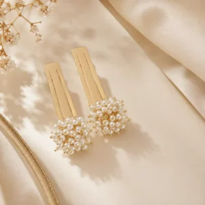 Celeste Pearl Column Handcrafted Anti-Tarnish Earrings