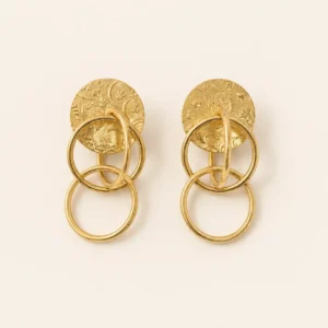 Aurelia Orbit Handcrafted Anti-Tarnish Statement Earrings