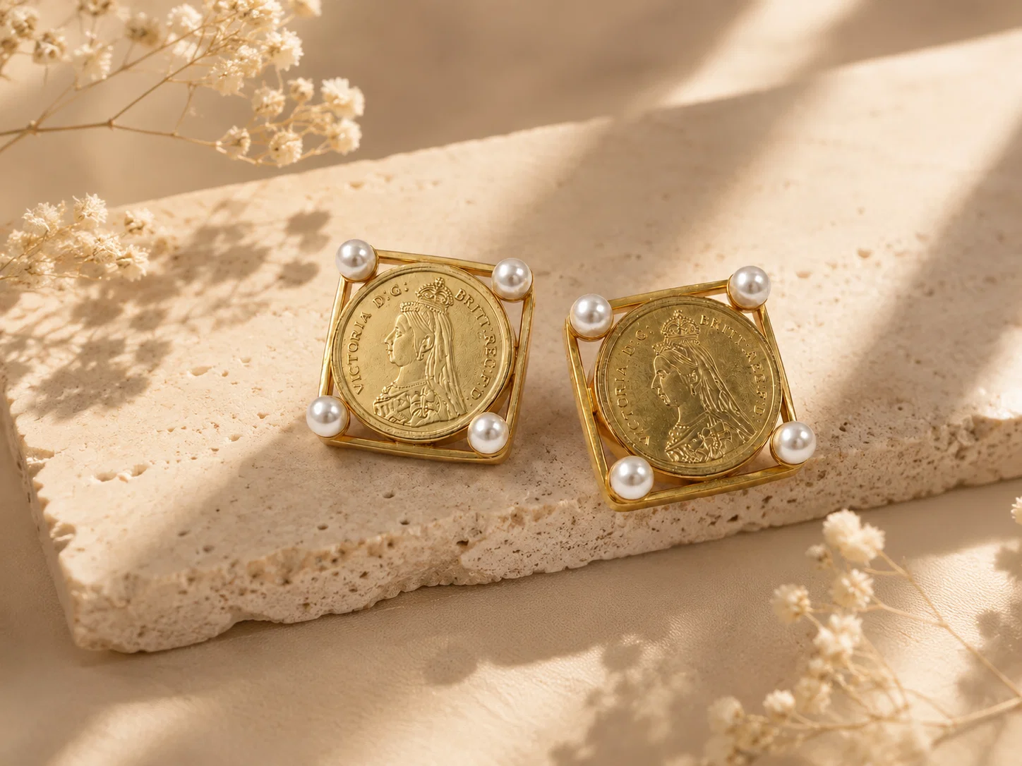 heritage-luxe-pearl-coin-antitarnish-brass-earrings