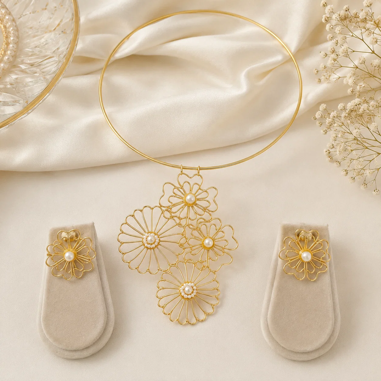 golden-bloom-pearl-collar-antitarnish-brass-necklace-set