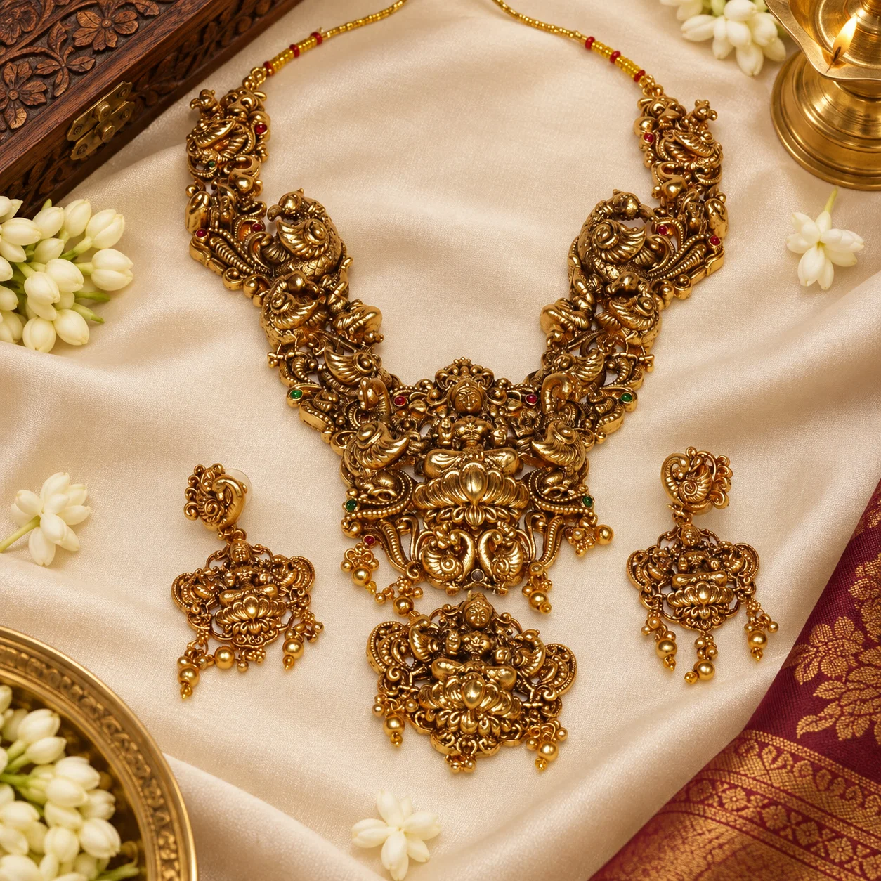 mahalakshmi-heritage-temple-antitarnish-brass-necklace-set